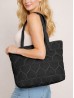 Heart Stitched Fashion Tote Bag 